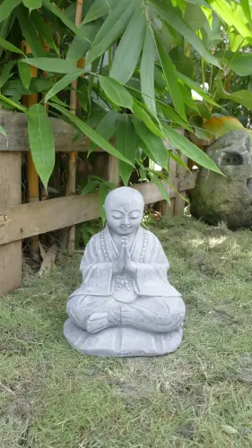 Product image of the product “Rokesh - Sitting praying Monk, 35cm H | cast stone ”